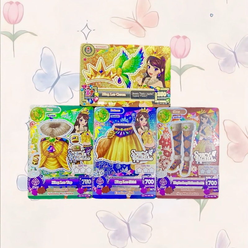 Aikatsu Premium Spicy Ageha King Leo Set Ran Shibuki