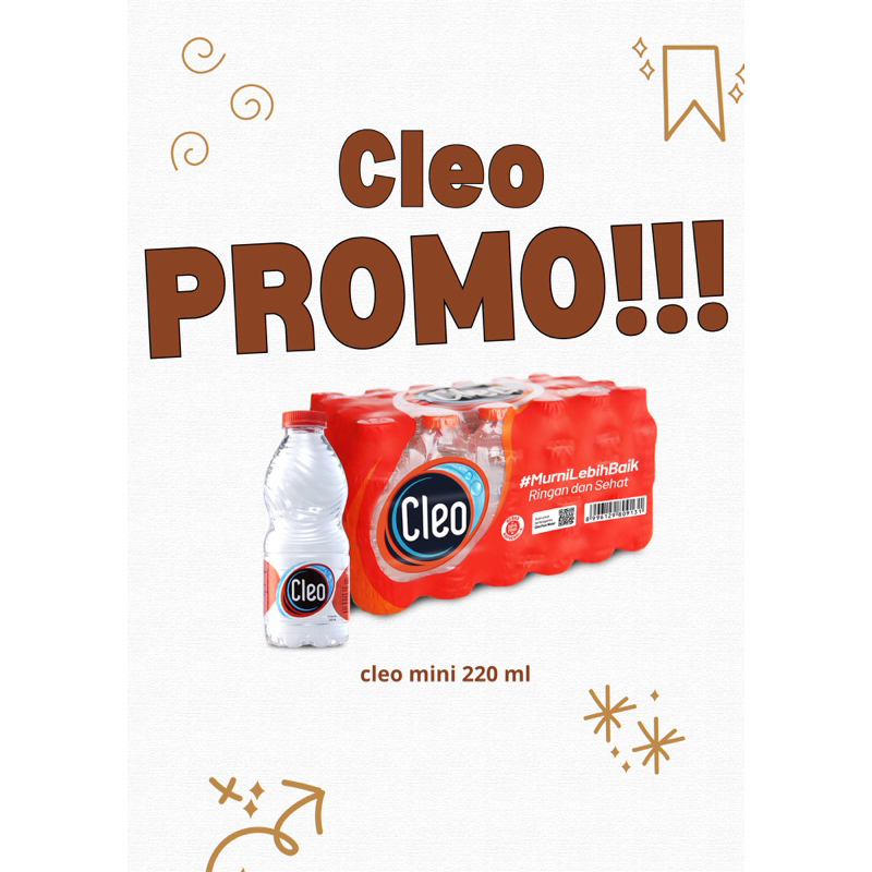 

OBRAL CLEO mini 220 ml isi 24 pcs