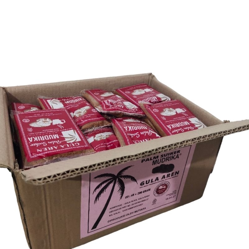 

gula aren palm suiker Mudrika gula sehat pengganti gula pasir ( 1 karton ) minimal 3 karton