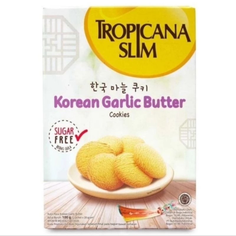 

Tropicana slim cookies Korean garlic butter 100gr free sugar