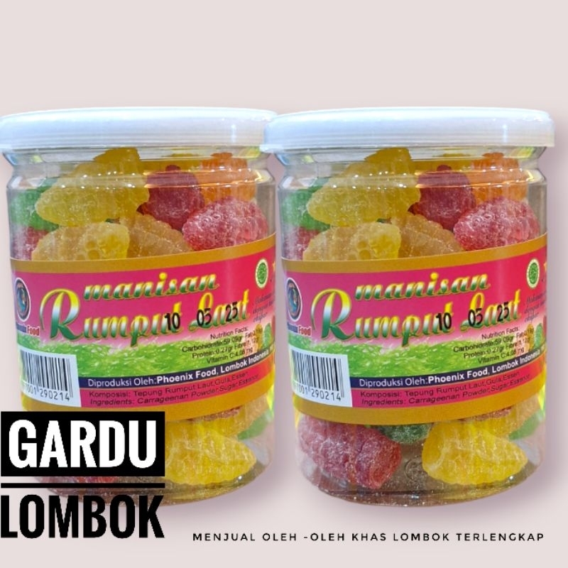 

Manisan Rumput Laut phoenix Toples 200 gr khas Lombok