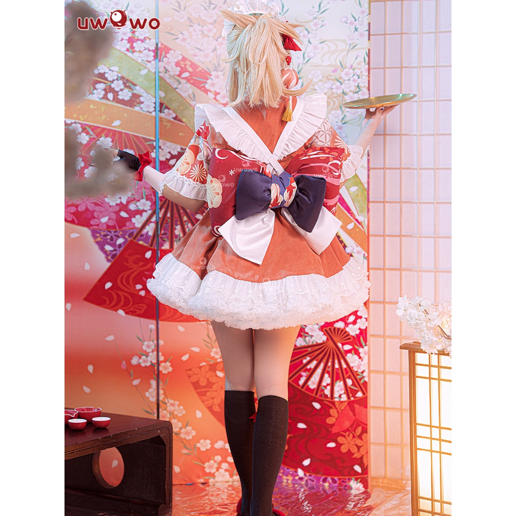【Uwowo】Genshin Impact cosplay Yoimiya cosplay Costume and Yoimiya Wig