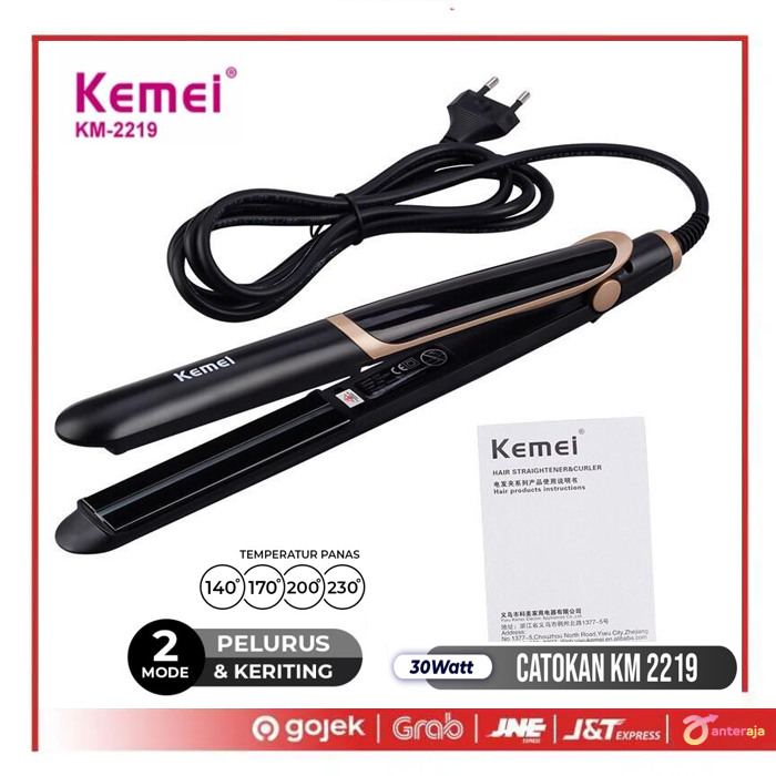 Catokan Rambut kemei KM-2219 / KM-2219 / KM-2219 catokan 2in1