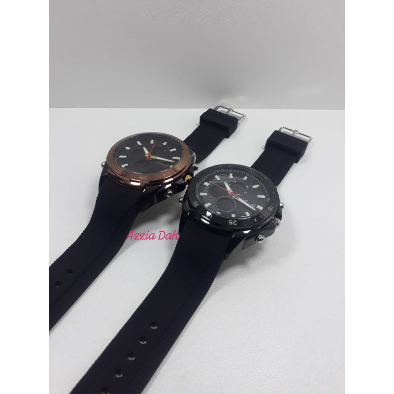 Jam Tangan LASEBO Pria Original Dual Time Tipe 975