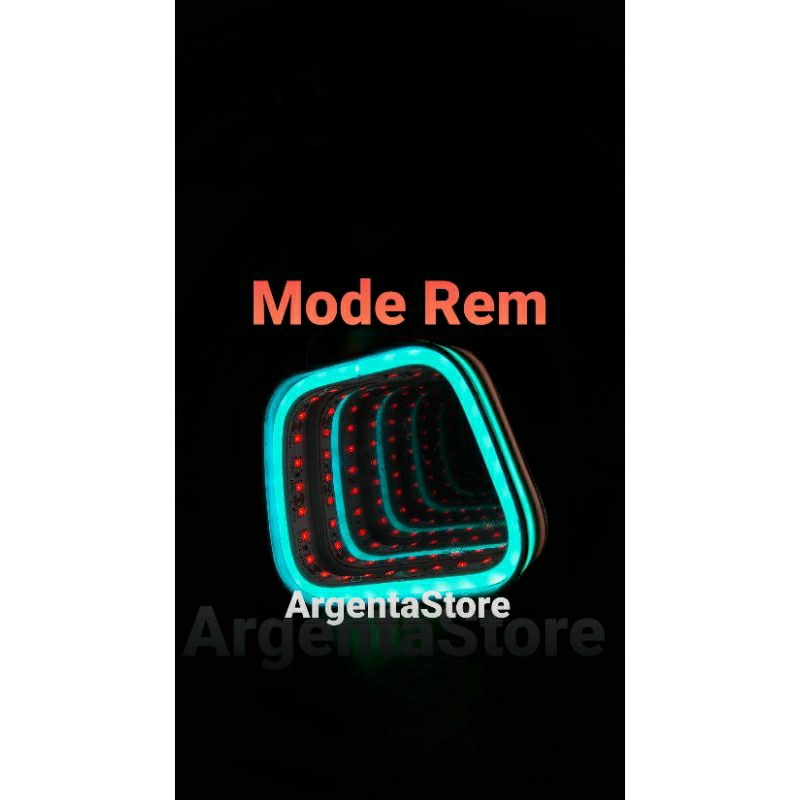 STOPLAMP INFINITY MIO SPORTY / MIO SMILE / MIO KARBU LAMPU BELAKANG CUSTOM INFINITY MIRROR MIO BLUE 