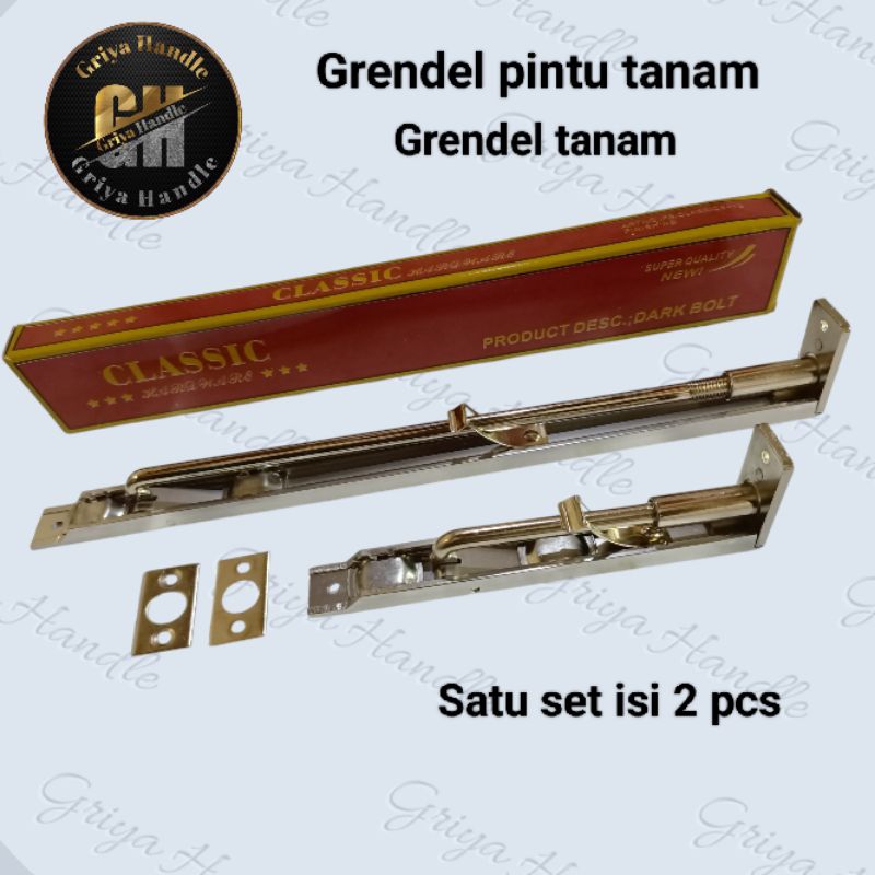 Grendel tanam stainless 30 cm Grendel pintu 2/Grendel tanam pintu kayu/kunci tanam kupu Tarung/Kunci