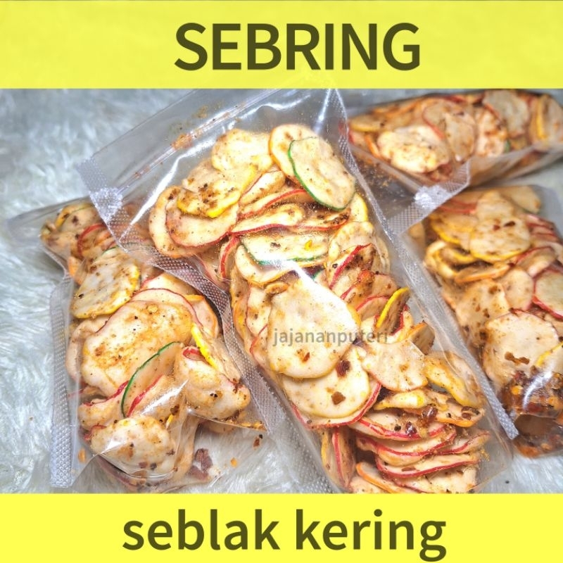 

Sebring / Seblak kering/ Kerupuk warna warni rasa seblak