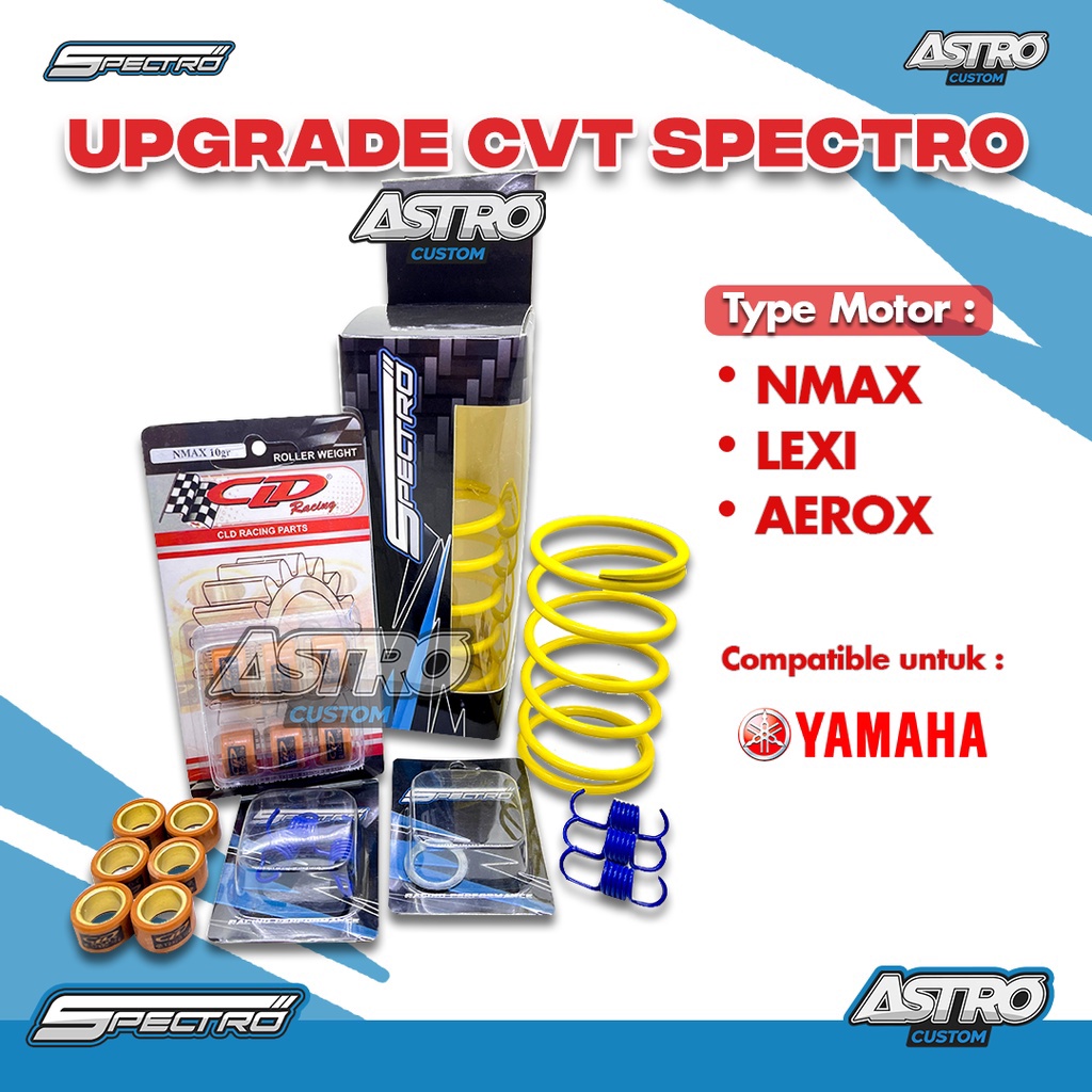 TRENDING  Upgrade CVT Astro Nmax Aerox 155 Lexi 125 Per CVT Roller Per Kopling RPM Spectro