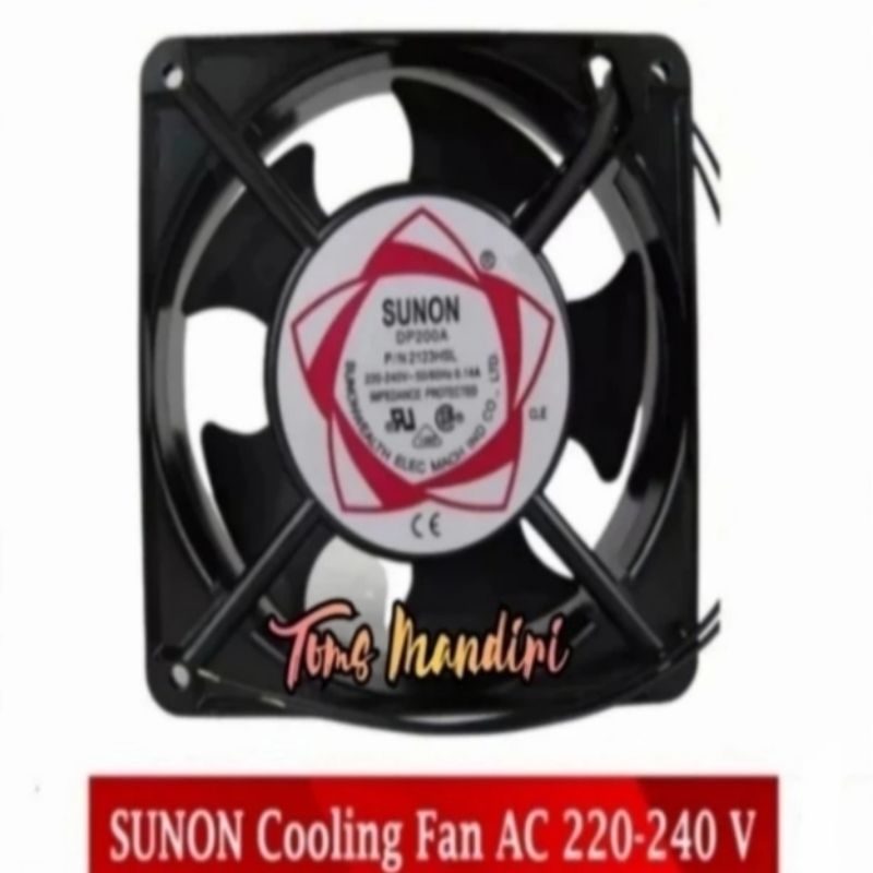 Fan Kipas Sunon Fan 12 cm x 12cm 220 volt AC