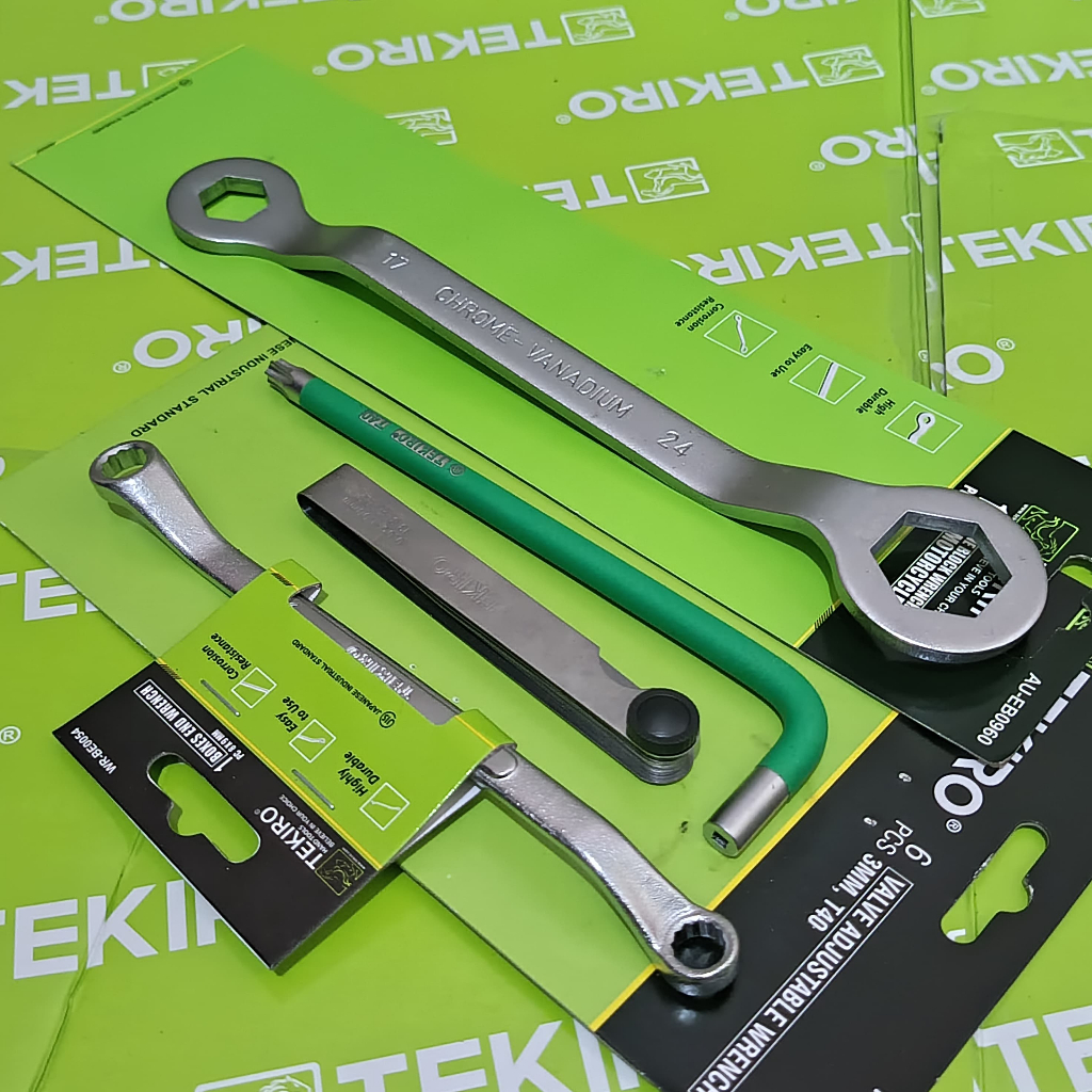 Kunci Stel Klep Tekiro - Kunci Penyetelan Klep Motor Set 4 Pcs Tekiro