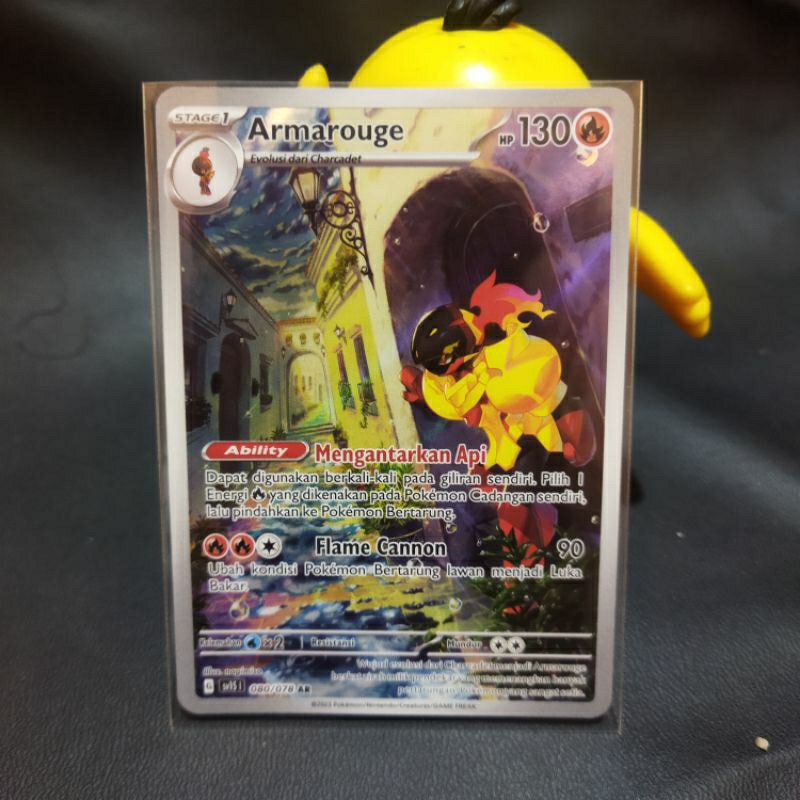 Pokemon TCG Indonesia Armarouge sv1s 080/077 AR original