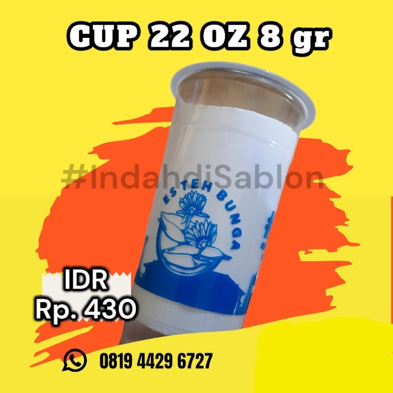 Sablon Cup CUSTOM -  Gelas Jumbo bahan Tebal | CUCI GUDANG