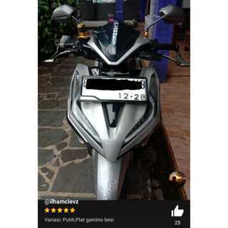 Bingkai Plat Nomor motor Gamino besi universal pelindung plat nomor dudukan plat nomor motor besi