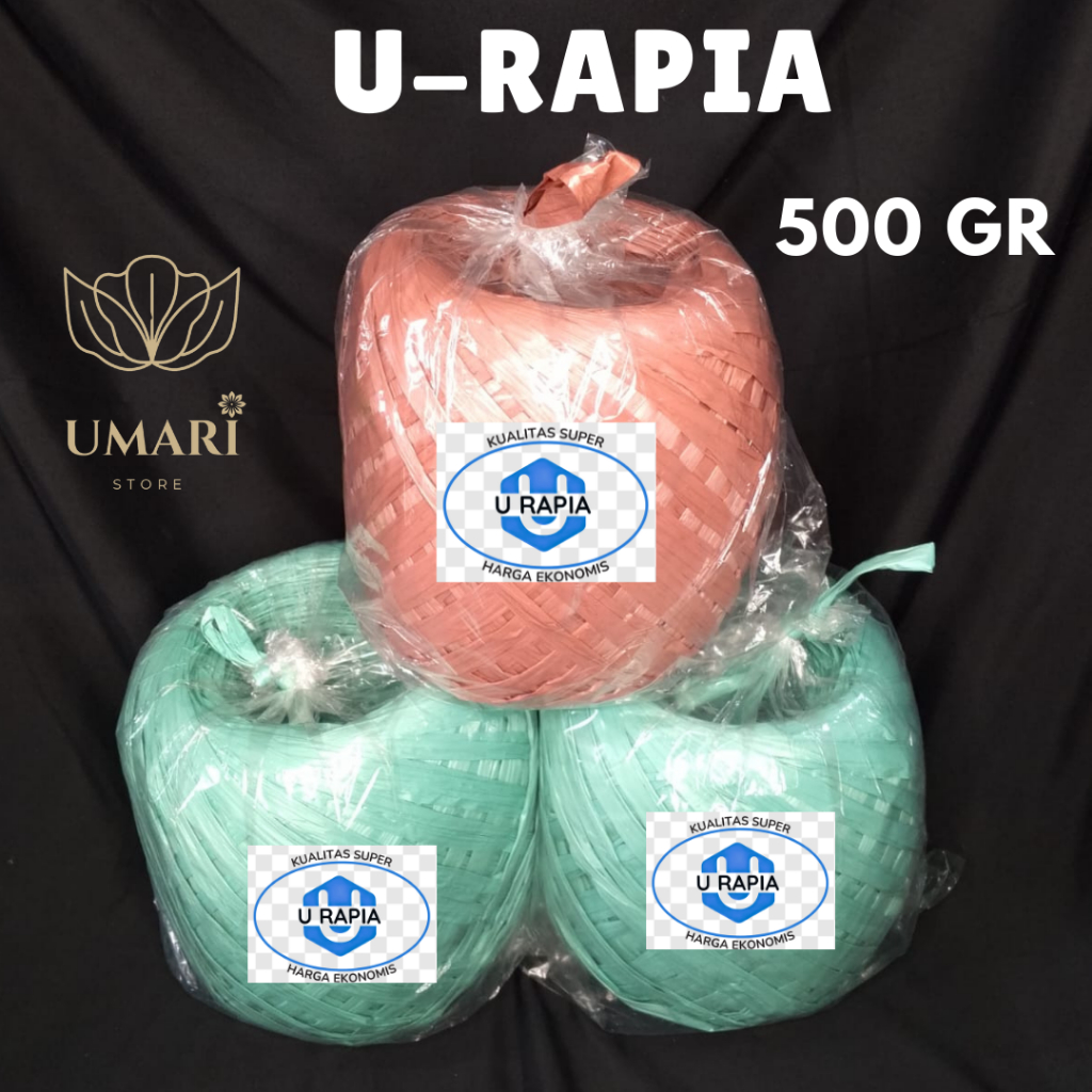 

Tali Rapia Warna 500gr Ekonomis Tali plastik untuk ikat barang