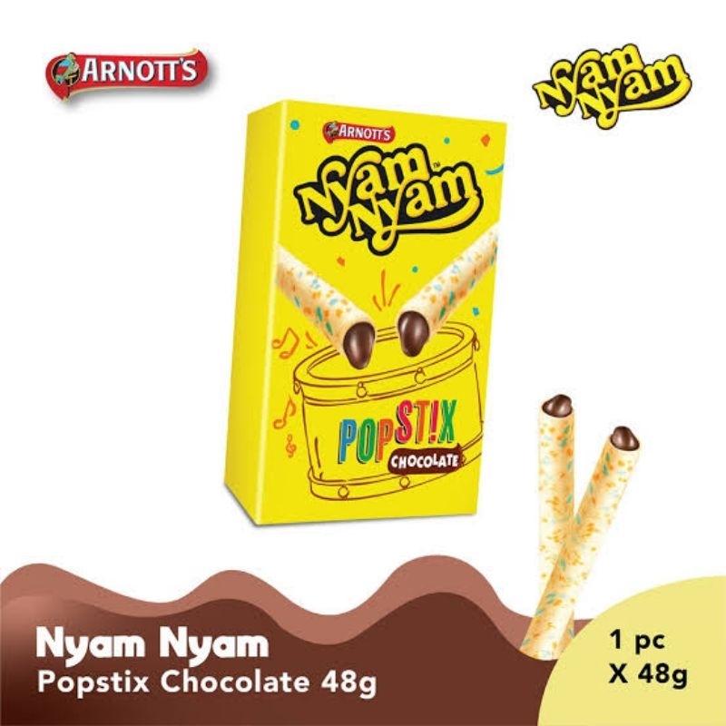 

nyam nyam popstix chocolate 48gr