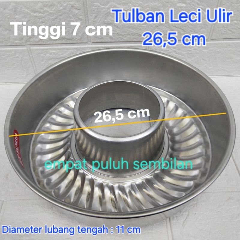 loyang bolu tulban besar 28cm tebal / loyang sarang semut / cetakan marmer cake bolu ban ulir motif