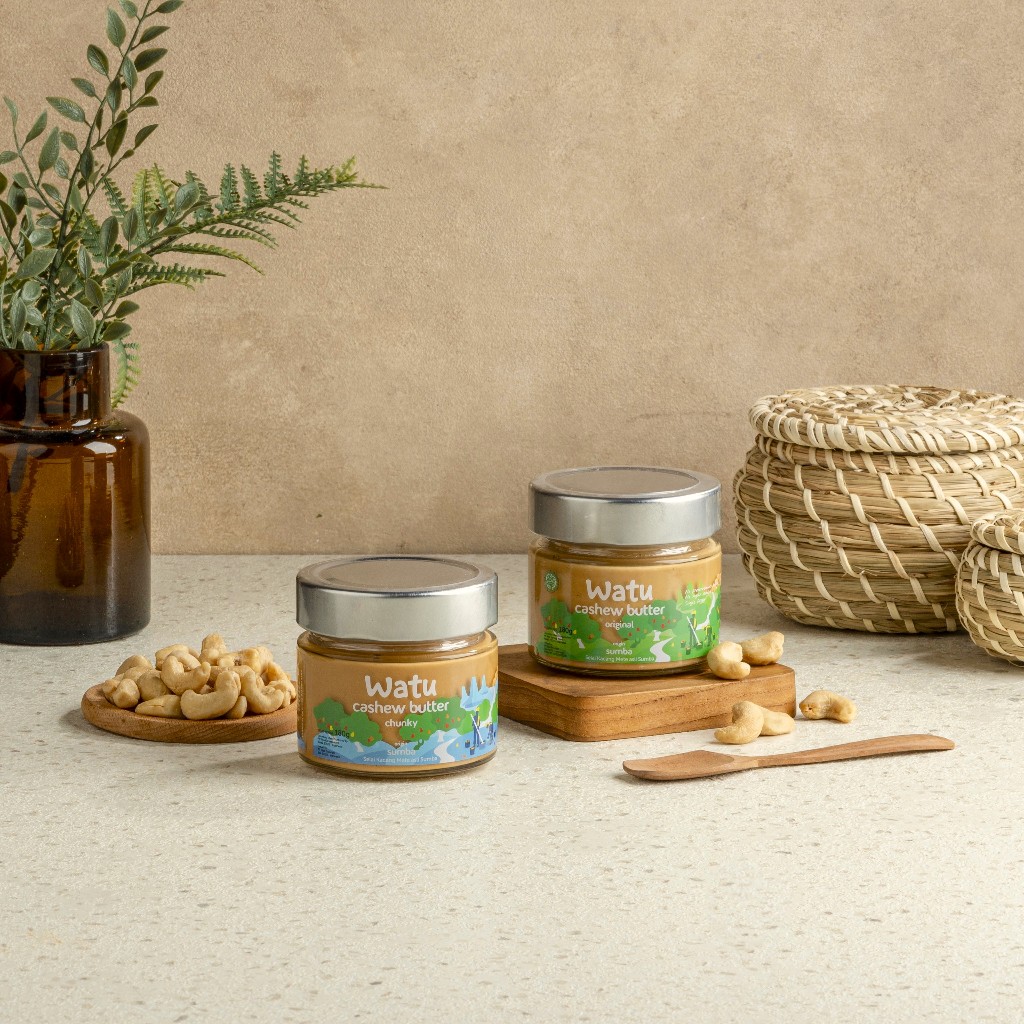 

QH Watu Cashew Butter Original and Chunky Bundle - Selai Kacang Mete