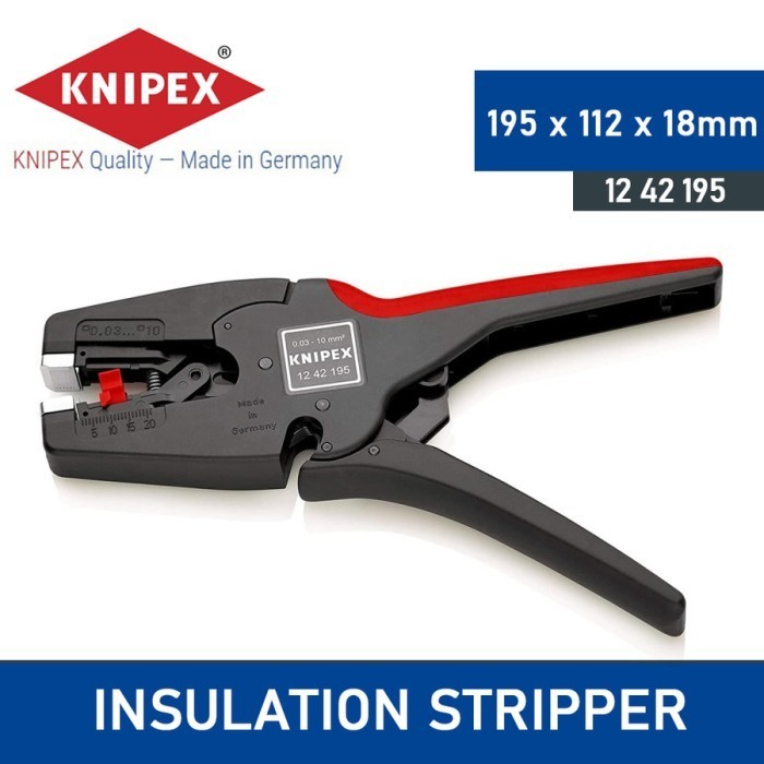 Knipex 12 42 195 Self-Adj.Insulation Strippers Knipex