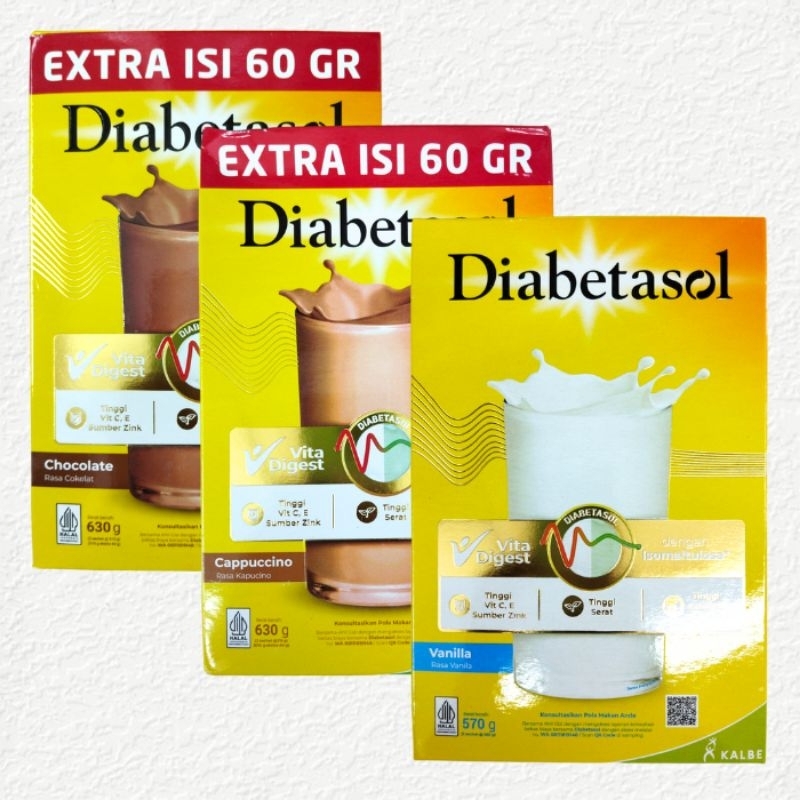 

DIABETASOL Susu Nutrisi (Vanila, chocolate, cappucino) 570gr