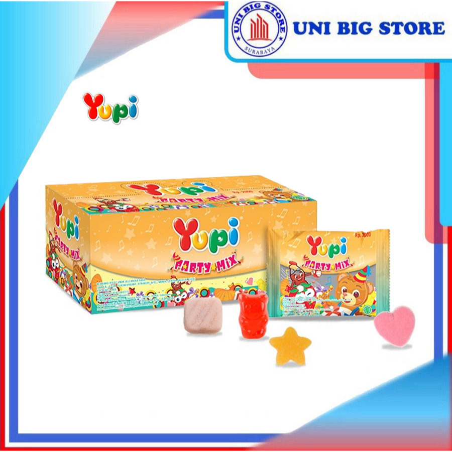 

Yupi Party Mix Jelly Candy 30 gr x 12 pcs Permen Jeli Lunak