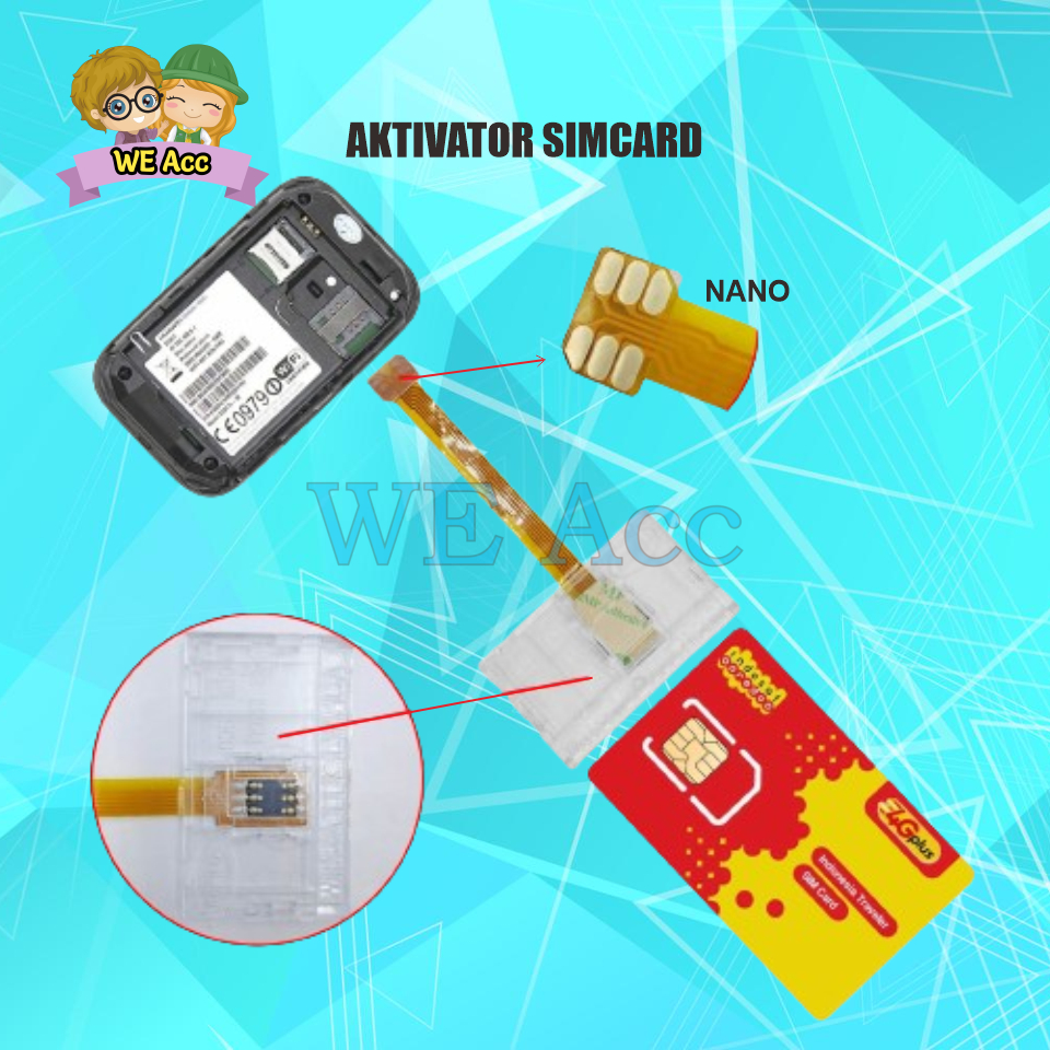 [WE-AC] Aktivator Nano Simcard WIHUA Activator Flexibel Simcard Kartu Chip Modem Aktivator Flexible 