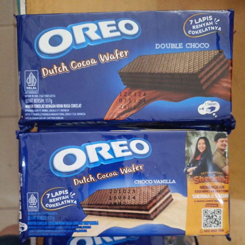 

Oreo Wafer Double Choco / Vanilla 117gr