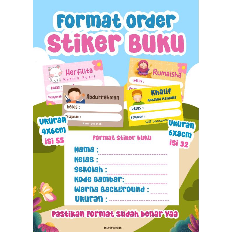 

stiker buku pelajaran