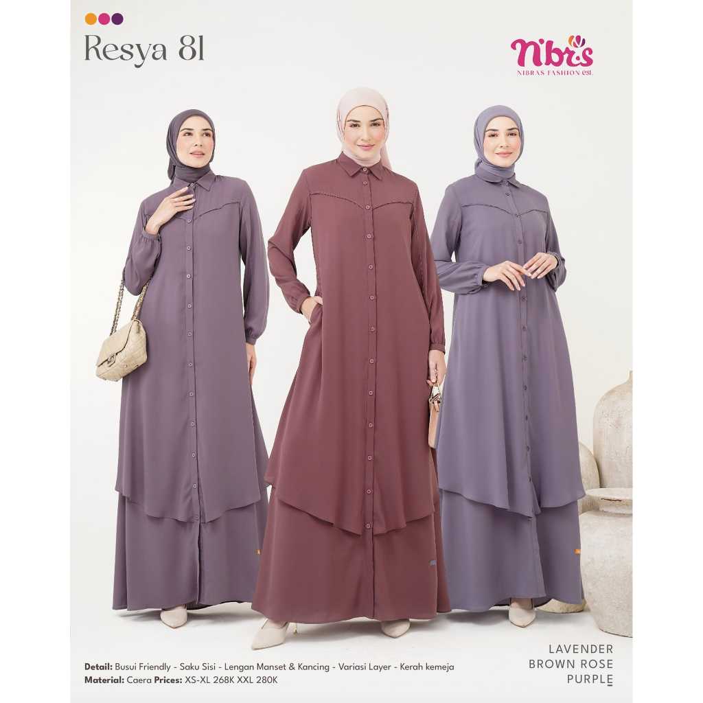 NIBRAS RESYA 81 NEW ARRIVAL / GAMIS NIBRAS RESYA / NEW COLLECTION / GAMIS NIBRAS TERBARU