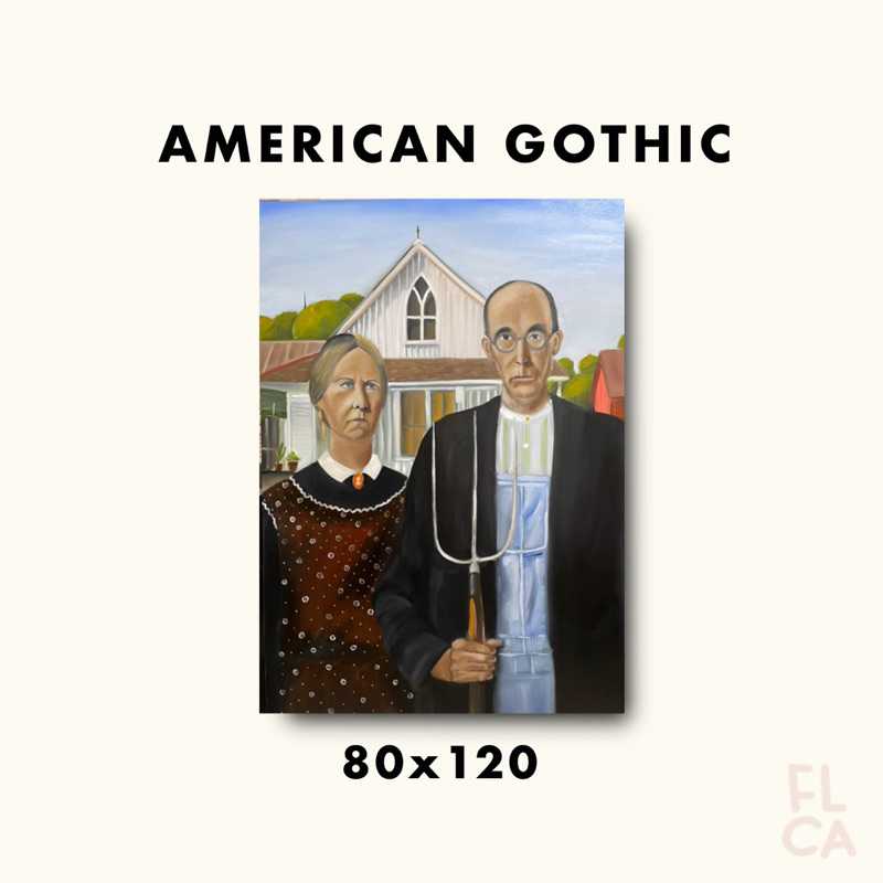 

LUKISAN CAT MINYAK - AMERICAN GOTHIC
