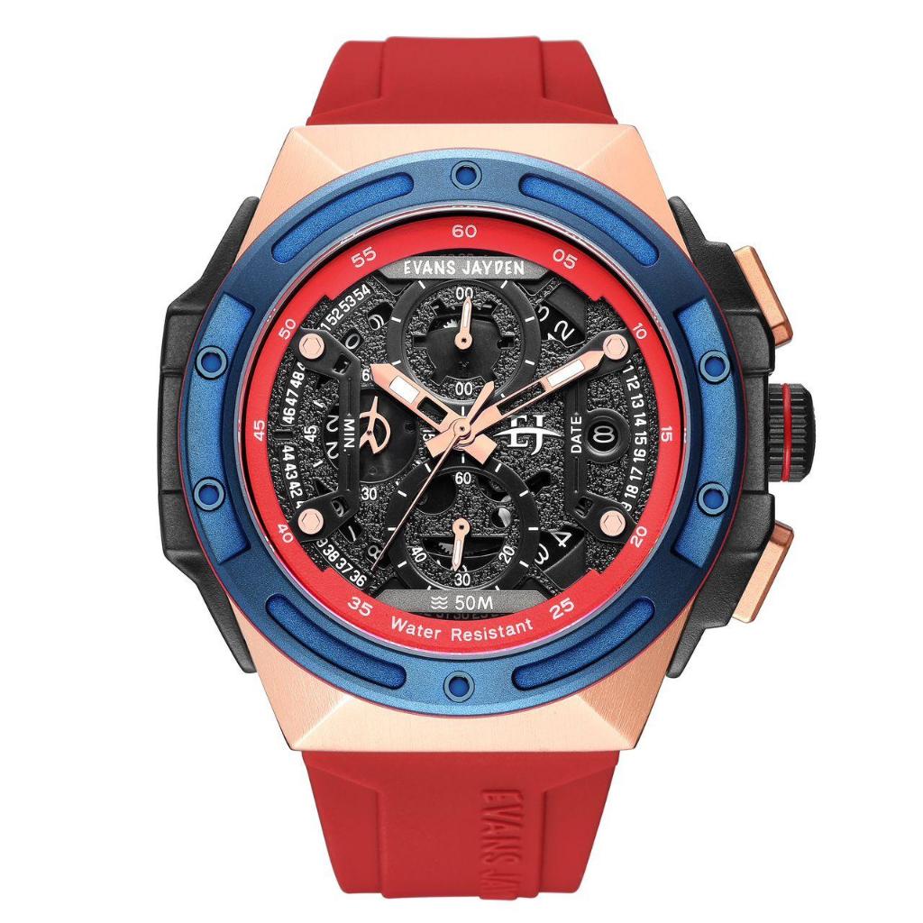 [Promo] Jam Pria Evans Jayden 9547 Shapire Chrono Active Original Tahan Air