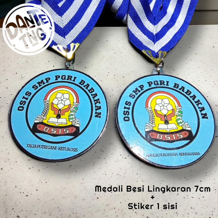 Medali Custom 1 sisi dengan Tali Medali Medali Besi Kelulusan