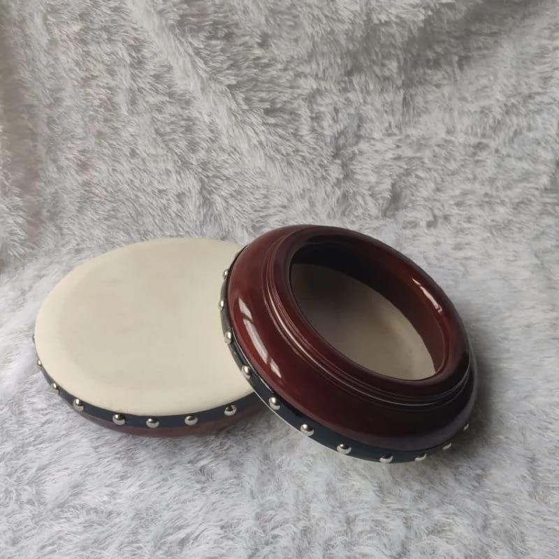 Keprak kulit hadroh Uk 22 KEPLAK HADROH KULIT BONUS TAS