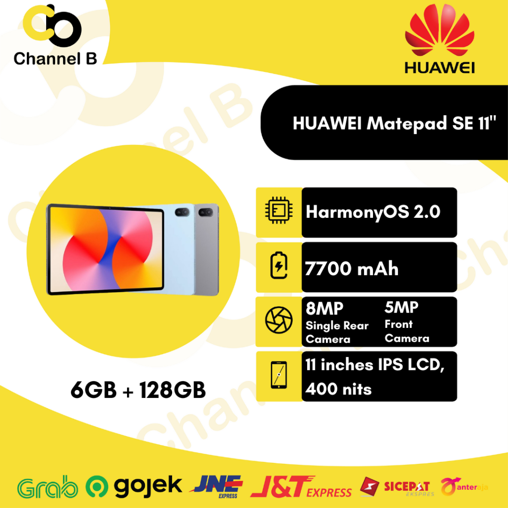 Huawei MatePad SE 11" Tablet ( Ram 6GB + Rom 128GB ) - Garansi Resmi