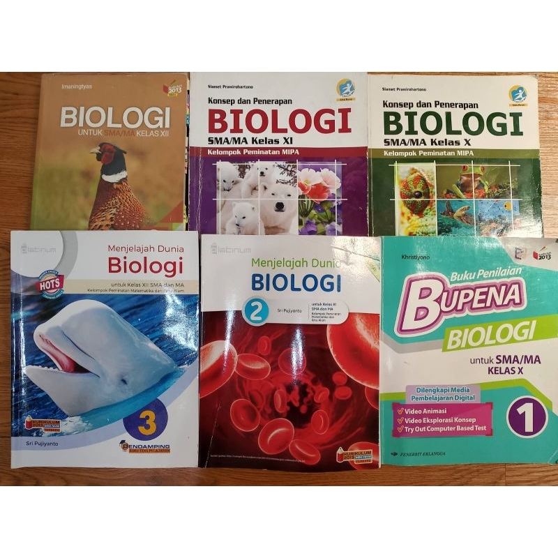 BUKU BEKAS | BIOLOGI KELAS 10,11,12