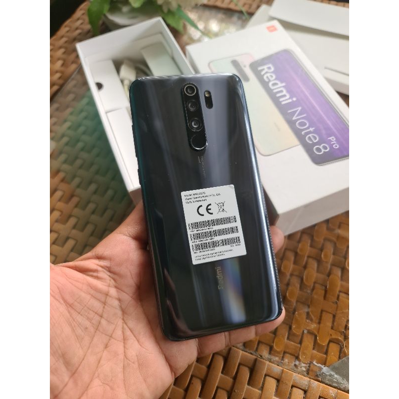 redmi note 8 pro NFc 6/64 mulus cakep fulset no minus