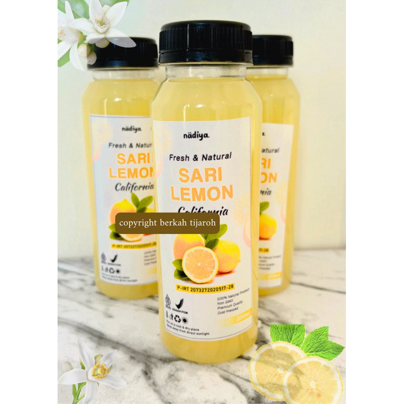 

250ml Sari Lemon Murni Asli Air Jeruk Murni BPOM Diet Keto Lemon