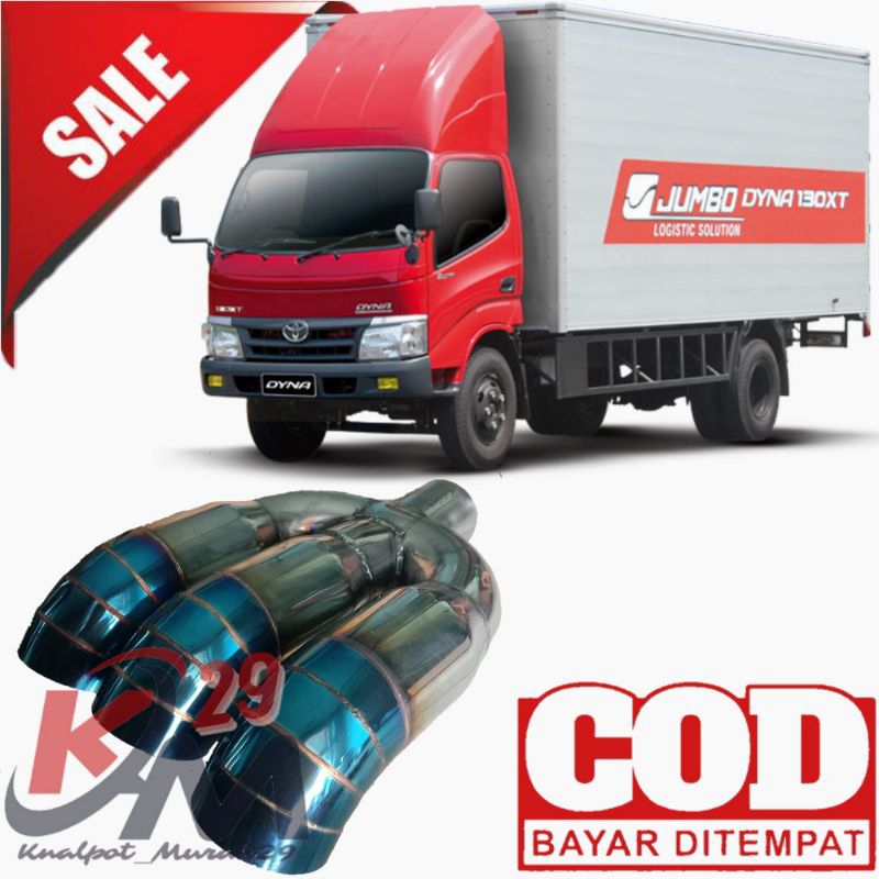 KNALPOT SUOS 3 CORONG UNTUK BUS MEDIUM TRUK CANTER HINO DUTRO TRUK DYNA BUS PARIWISATA DLL