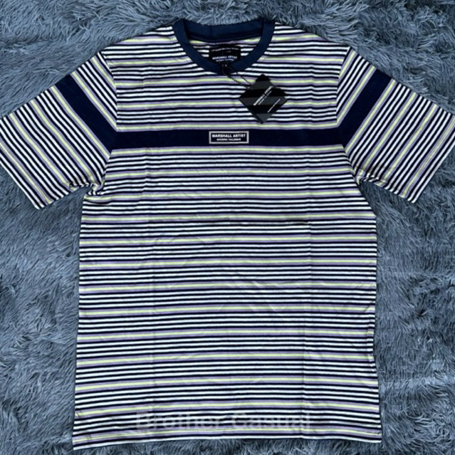 Marshall Artist Montesano Stripes Short Sleeve Navy
