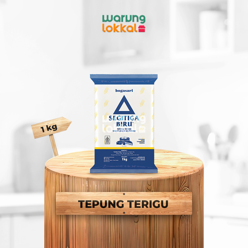 

Tepung Terigu Segitiga Biru 1 Kg - Warung Lokkal