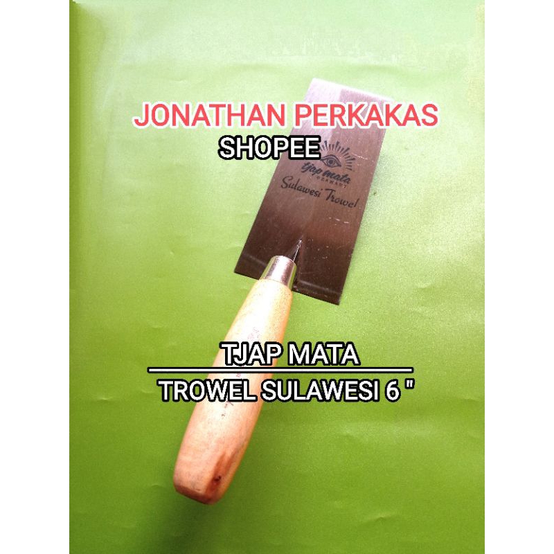 sendok semen segi tjap mata 6"