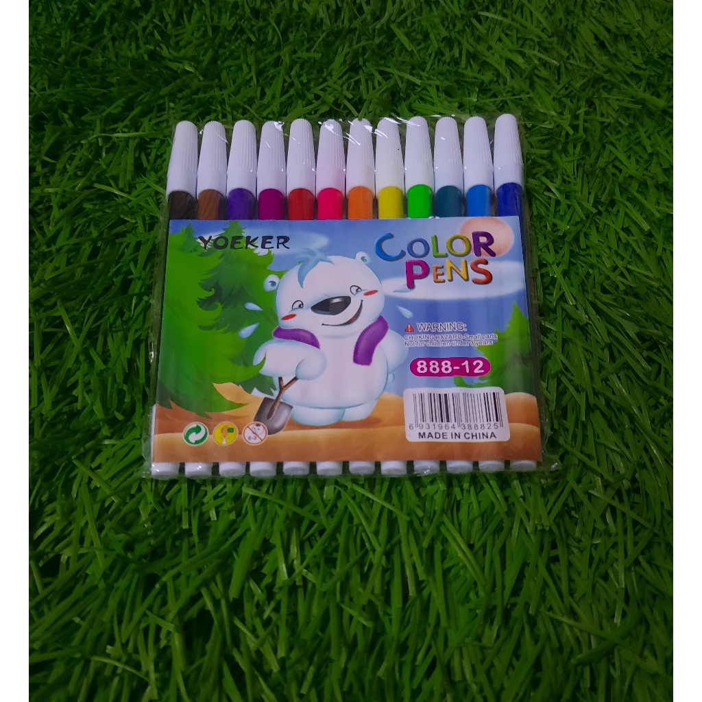 

Spidol 12 Warna Yoeker Murah