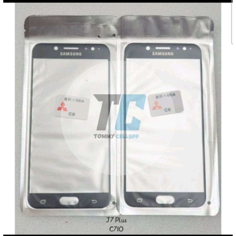 KACA GLASS LCD PLUS LEM OCA SAMSUNG GALAXY J7 PLUS C710 C710F C7100