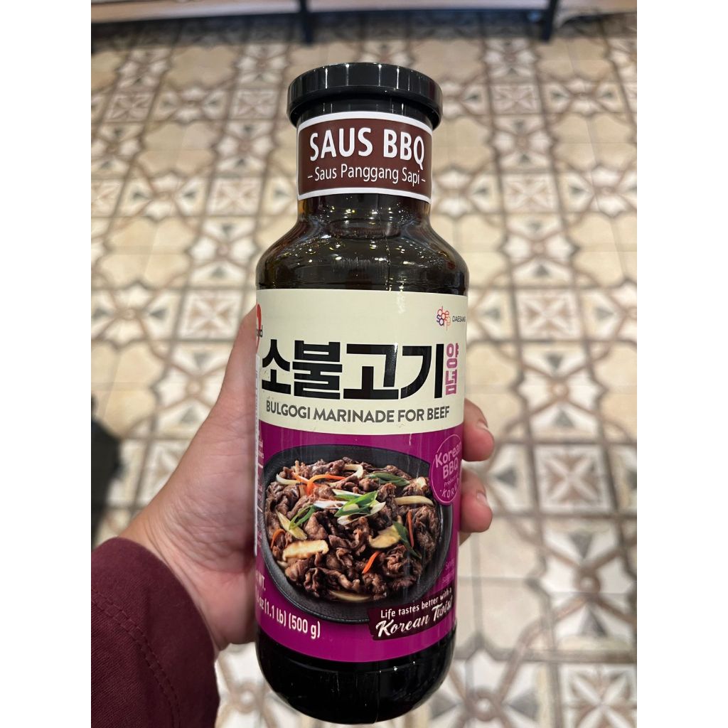 

Daesang Chung Jung One Korean Beef Galbi Bulgogi Spicy Marinade Sauce / Saus Marinasi Daging Korea 500g