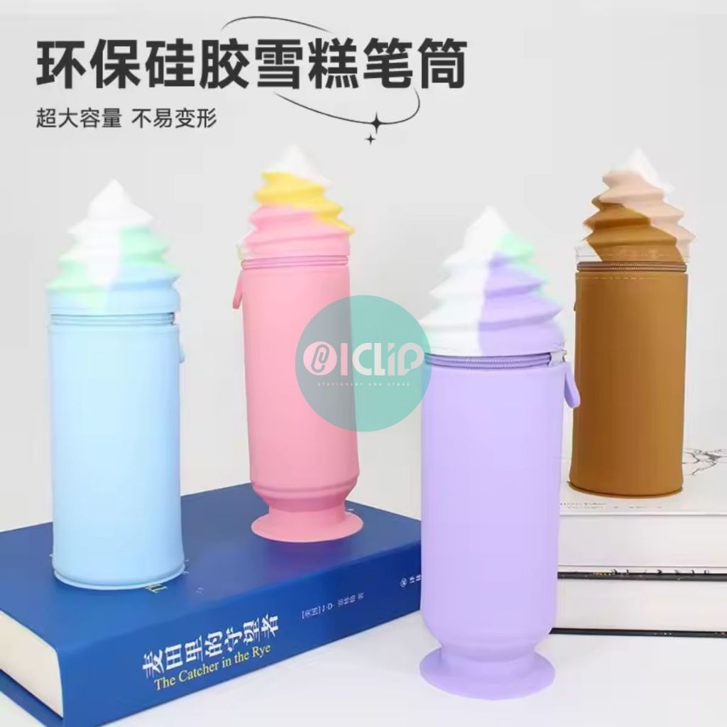 

KOTAK PENSIL SILIKON BENTUK ICE CREAM PREMIUM VIRAL/ PENCIL CASE SILICON WATERPROOF
