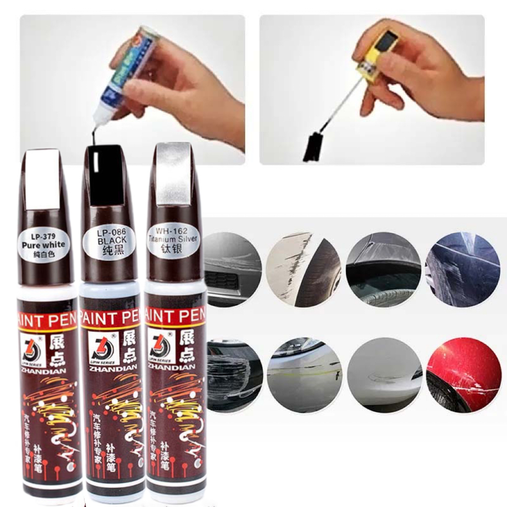 Goresan Mobil Penghilang Hitam/Putih/Perak Cat Baret Mobil Colour Easy Cat Mobil Spidol Baret Mobil