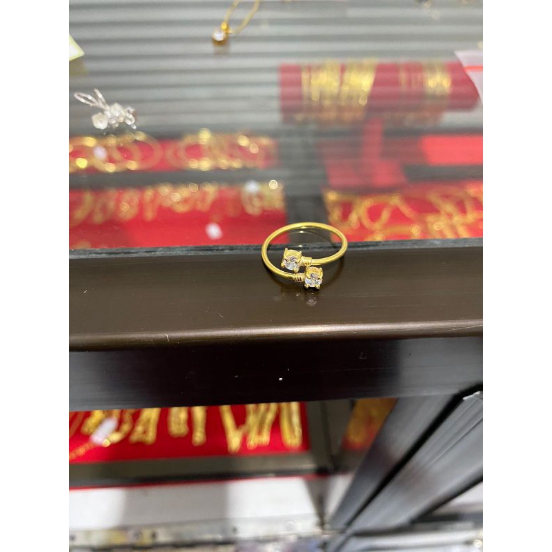 cincin perak lapis emas 22karat