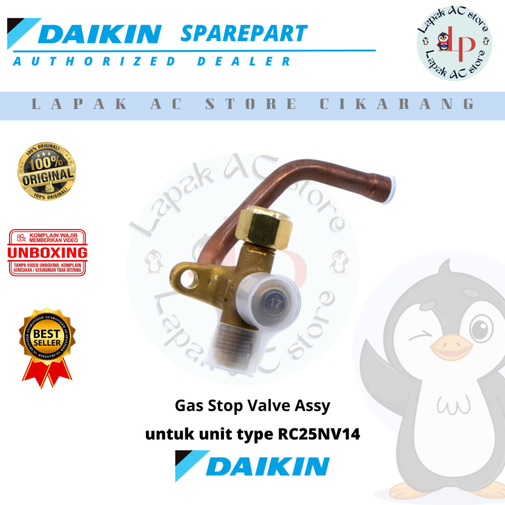Stop Valve Gas Assy AC DAIKIN Thailand 1PK RC25NV14