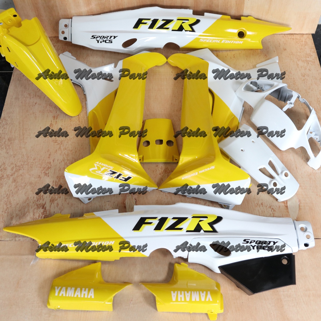 Cover Body Fizr Full Set Malboro Kuning Full Set Halus Kasar Cover Bodi Yamaha Fiz r F1zr