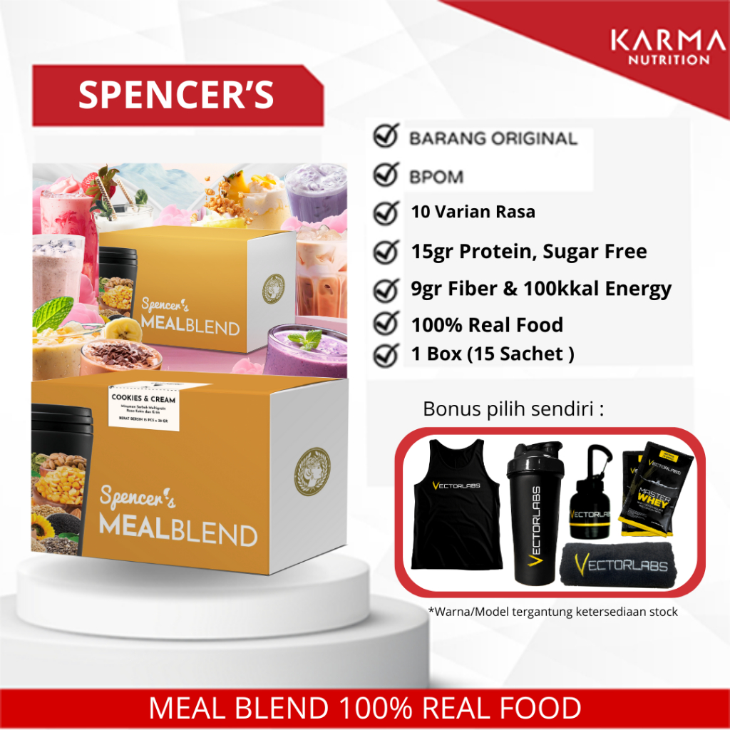 

(1 BOX) SPENCER'S Mealblend Multigrain 1 Box 15 Sachet - Spencer Meal Blend - Meal Replacement