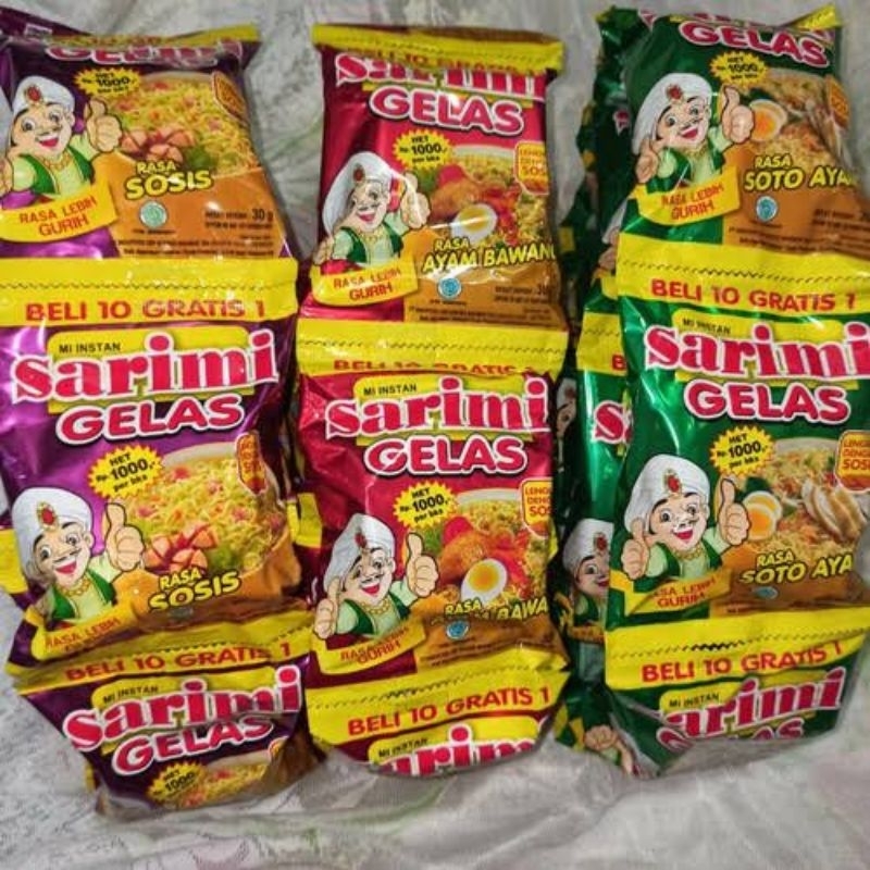 

Sarimie Gelas renteng isi 10 bungkus